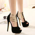 Elegant Stiletto Platform Pumps for Women - Chic Slingback Wedding Shoes